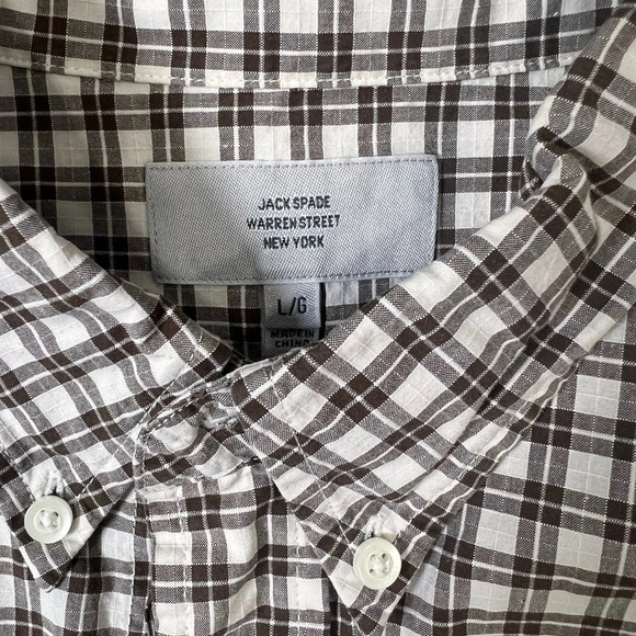 Jack spade 100% cotton button down shirt size large in excellent condition​ - Picture 3 of 4